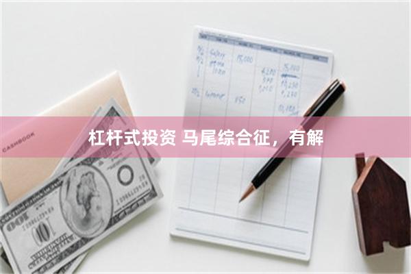 杠杆式投资 马尾综合征，有解