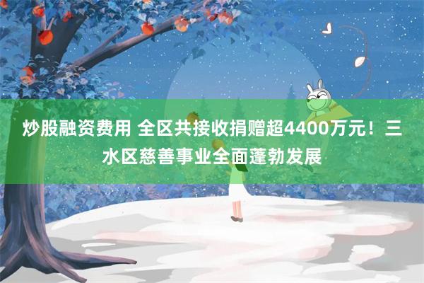 炒股融资费用 全区共接收捐赠超4400万元！三水区慈善事业全面蓬勃发展