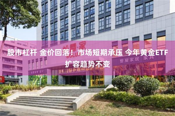 股市杠杆 金价回落！市场短期承压 今年黄金ETF扩容趋势不变